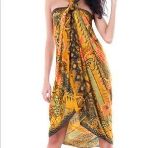 Black brown and red sarong